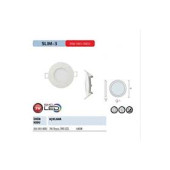 Horoz SLIM-3 Led Panel 3W 6400K Beyaz 2 Li Paket - 1