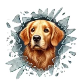 Periboia Fulcar Golden Araç Stickerı - 1