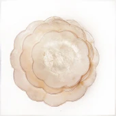 Capiz Üçlü Set -Yuvarlak Sedef 23 CM - 1
