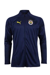 Fenerbahçe Orijinal 23/24 A Takım Hoca Tam Fermuar Lacivert Çocuk Sweat Hediyelik Ahşap Kutulu - 2