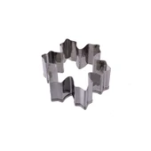 Kek Kurabiye Ve Pasta Kalıbı Metal Şekilli Kar Tanesi  Büyük 8 CM - 1