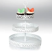 Metal Cupcake Standı 3 Katlı Kek Standı - 1
