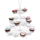Metal Cupcake Standı 3 Katlı / 24&apos;Lü Kek Standı - 1