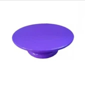 Plastik Döner Pasta Sıvama Standı 32 Cm   Mor - 1