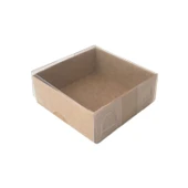 Asetat Kutu Altı Karton 5X5X2,2 CM (50 Adet)  Kraft - 1