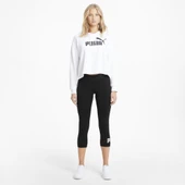 Puma 586828-01 Ess 3/4 Logo Leggings Kısa Günlük Kadın Tayt thumbnail 9