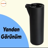 Kapsül Ayak Mobilya Yükseltici Kanepe Tv Ünitesi Koltuk Ayağı Konsol Ayakları Mat Siyah 18 Cm - 3