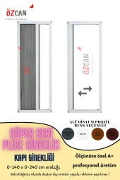 Plise Pileli Sürgülü Sineklik 0-140 X 0-240 Cm(ÇELİK KAPI, AHŞAP KAPI ,PİMAPEN KAPI) Pilise Sineklik - 1