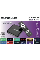Tesla S 4 AİR Android Tv Box 4gb Ram -32 gb Hafıza Android 12 Tvbox -4 k 3840*2160 p Wİ-Fİ 6 - 1