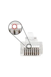 Yeni Nesil Jak Cat5/cat6 Rj45 Konnektör 100 Lü Paket Cat6 Ez Plug - 3