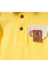 Çadır Baskı Polo Yaka Tshirt Takım Sarı - 2