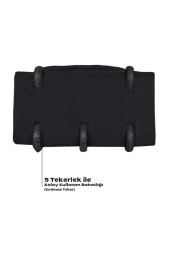 Genişleyebilir Seyahat Çantası Hurç Çeyiz 5 Tekerlekli Bez Büyük Boy Valiz Körüklü 75x45x25cm - 4