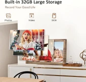 Canupdog Dijital Fotoğraf Çerçevesi 16 Inc Büyük - 32GB Depolama - 4