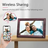 Canupdog 10.1 WiFi Dijital Resim Çerçevesi, IPS Dokunmatik Ekran, Mor - 3