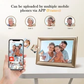 Canupdog WiFi Dijital Resim Çerçevesi 10.1 Inc, 1080P IPS Dokunmatik - Gold - 4