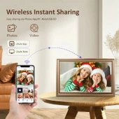 Canupdog WiFi Dijital Resim Çerçevesi 16 Inc 1920x1080 IPS Dokunmatik - Gold - 3