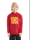 Galatasaray Orijinal 1905 Baskılı Kapüşonlu Kırmızı Çocuk Sweat  C232156 - 1