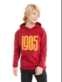 Galatasaray Orijinal 1905 Baskılı Kapüşonlu Kırmızı Çocuk Sweat  C232156 - 2