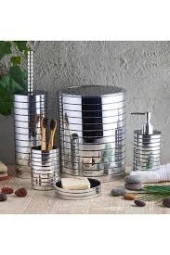 Perottı 14758 Lınea Gümüş 5 Li Banyo Set - 1
