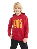 Galatasaray Orijinal 1905 Baskılı Kapüşonlu Kırmızı Çocuk Sweat  C232156 - 3