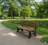 Kompozit Oturma Bankı – Dış Mekân İçin Dayanıklı Park Bankı - 1