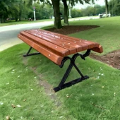 Motifli Arkalıksız Oturma Bankı – 145 cm - 3