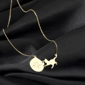 925 Ayar Gümüş Akvaryum Kedi Kolye Özel Tasarım thumbnail 1