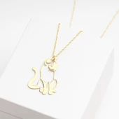 925 Ayar Gümüş Mırmır Kedi Kolye Özel Tasarım thumbnail 3