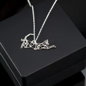 925 Ayar Gümüş Miyav Büyüsü Kedi Kolye Özel Tasarım thumbnail 1