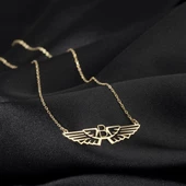 925 Ayar Gümüş Hava Kuvvetleri Askeri Harf Kolye Özel Tasarım thumbnail 2