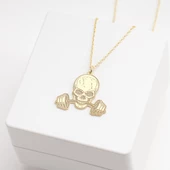 925 Ayar Gümüş Kafa Tası Kolye Özel Tasarım thumbnail 3