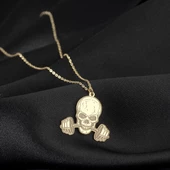 925 Ayar Gümüş Kafa Tası Kolye Özel Tasarım thumbnail 2