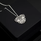 925 Ayar Gümüş Fransız Bulldoğu Köpek Kolye Özel Tasarım thumbnail 2