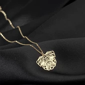 925 Ayar Gümüş Fransız Bulldoğu Köpek Kolye Özel Tasarım thumbnail 1