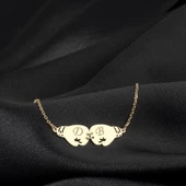 925 Ayar Gümüş Boks Eldiveni Harf Kolye Özel Tasarım thumbnail 2