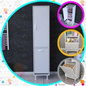 MODİLAYN ASEL 35 x 138 cm Çamaşır Ve Erzak Bölmeli Çok Amaçlı Dolap - 1