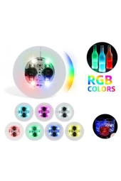 Parti Led Şişe Bardak Etiketi 6cm 6 LED’li 7 Renk + Renk Döngüsü - 1