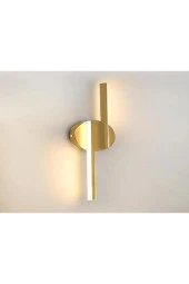 Astricon Gold Kaplama Çift yönlü GÜNIŞIĞI 2*35cm Pilli Aplik Dekoratif Aydınlatma Pil Dahildir - 2