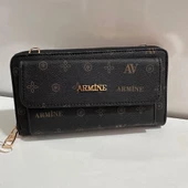 Armine Bayan Çanta Baskılı Siyah AR26808 - 1