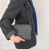 Armine Bayan Çanta Baskılı Siyah AR22801 thumbnail 2