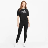 Puma ESS Cropped Logo Tee Siyah Kadın Spor Tişört - 586866 01 - 3