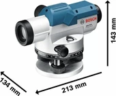 Bosch Gol 26 D (Bt 160 Tripod + Gr 500 Mira) Optik Nivelman - 0601068002 - 7