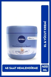 NIVEA KREM PÜRÜZSÜZLEŞTİRİCİ BAKIM EL&VÜCÜT KAVANOZ 400ML-MAVİ - 1