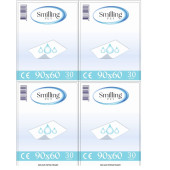 SMİLLİNG PET 60x90 cm 30'lu 4 Adet Kedi Köpek Çiş Pedi 120 ADET - 1