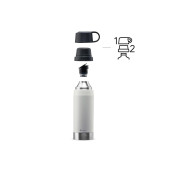 Aladdin Citypark Thermavac Çift Bardaklı Çelik Termos 1.1 Lt White - 3