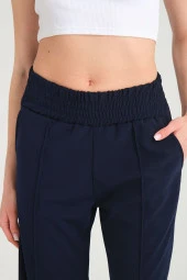 Palazzo Bol Oversize Kadın Pantolon Ütü İzi Dikişli Ve Cepli - 3