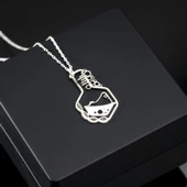 925 Ayar Gümüş Kimya Beger Glass Kolye Özel Seri thumbnail 1