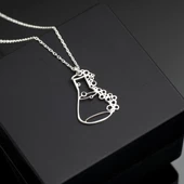 925 Ayar Gümüş Kimya Beger Glass Kolye Özel Tasarım thumbnail 1