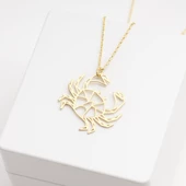 925 Ayar Gümüş Yengeç Kolye Özel Tasarım thumbnail 3