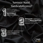 925 Ayar Gümüş Satır İsim  Kolye Özel Tasarım - 4
